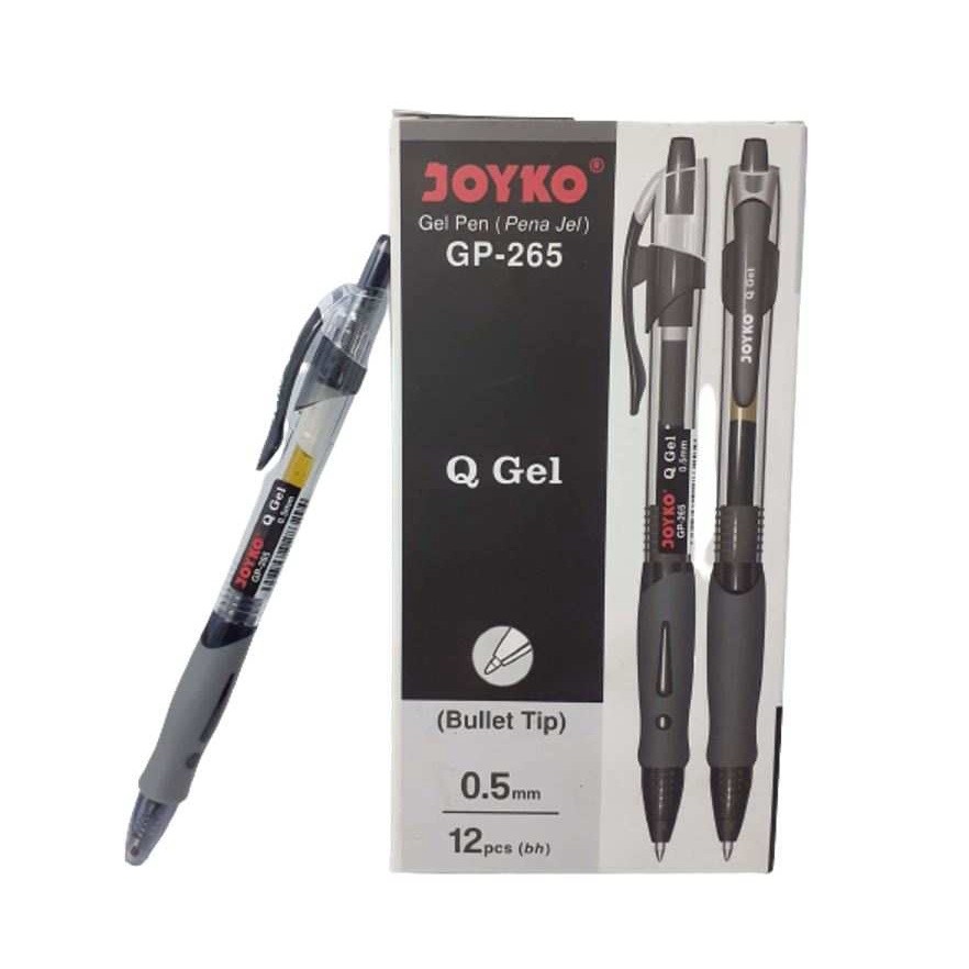 

Pen Gel Joyko GP-265 pulpen gel HITAM isi 12 pcs