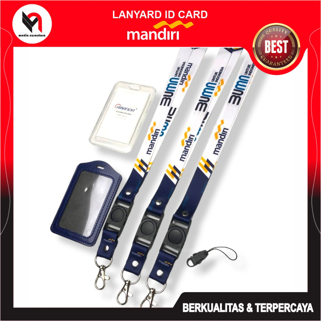 

Bank MANDIRI Tali ID Card Lanyard Printing Full Colour