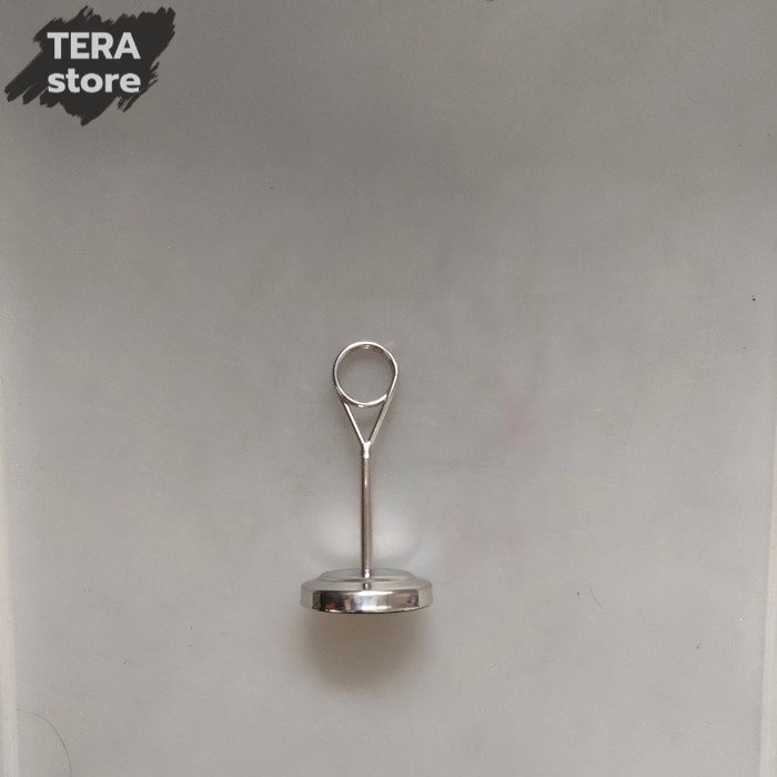 menu holder 10 cm bulat table number stand tiang menu meja makan