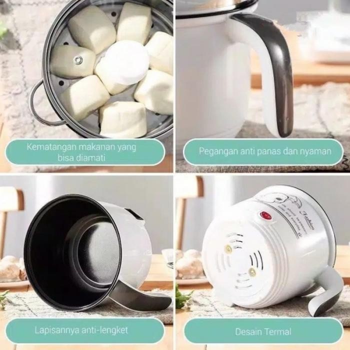 Panci Elektrik Multifungsi Serbaa Panci Listrik Goreng Dan Kukus #Gratisongkir