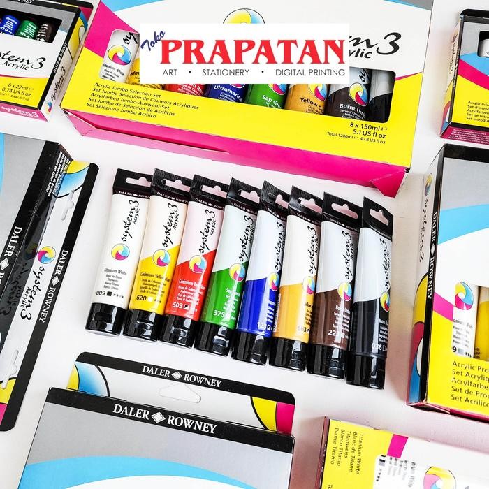 

Daler Rowney System 3 Acrylic Sets Cat Akrilik #Gratisongkir