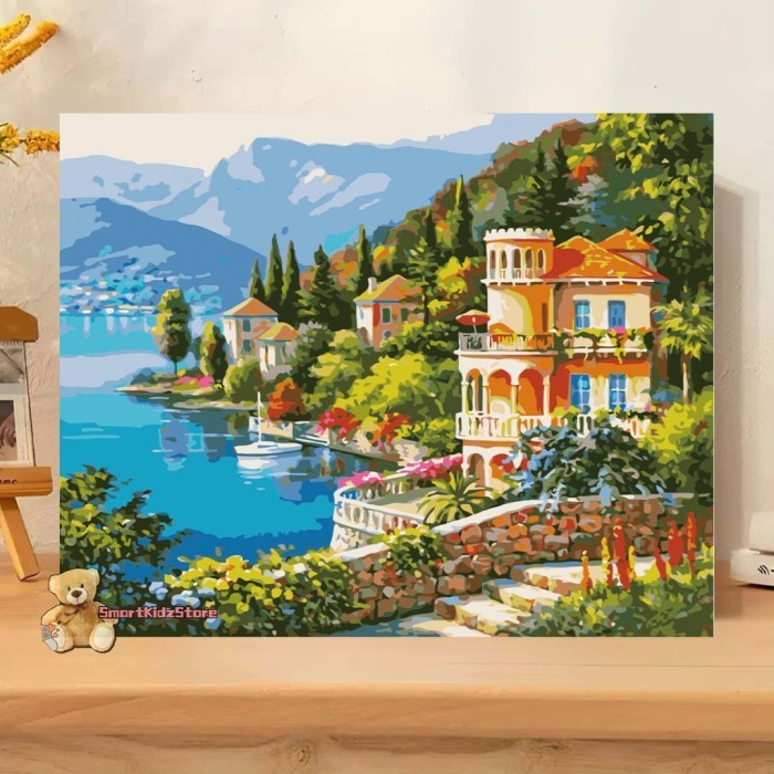 

40X50Cm Ada Frame Paint By Number Nature Series Diy Painting Kit Canvas Aesthetic Kanvas Lukis