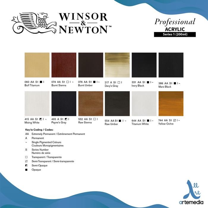 

Cat Akrilik Winsor & Newton Professional Acrylic Paint 200Ml Series 1 #Gratisongkir