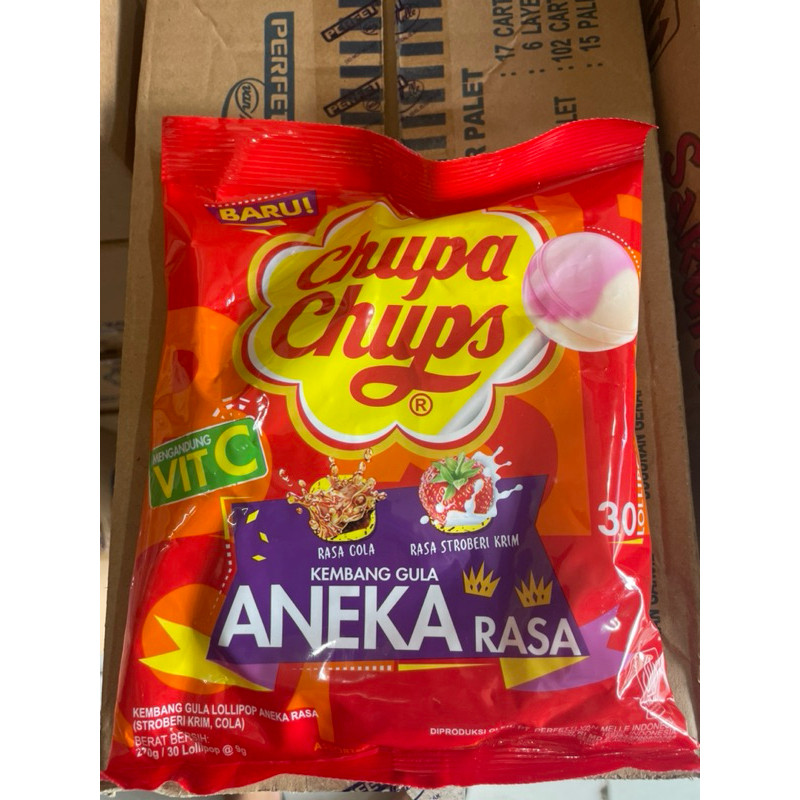 

chupa chup cup bag classic zak aneka rasa 30pcs 270g