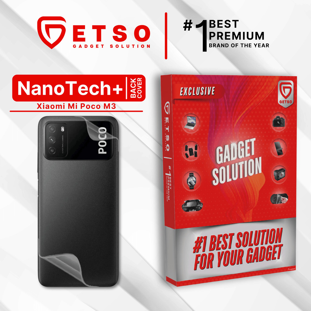 GETSO EPU BIO GENESIS Hydrogel for Xiaomi POCO M3 / Back Cover Guard (Nanotech+ 100% Recycle) Premiu