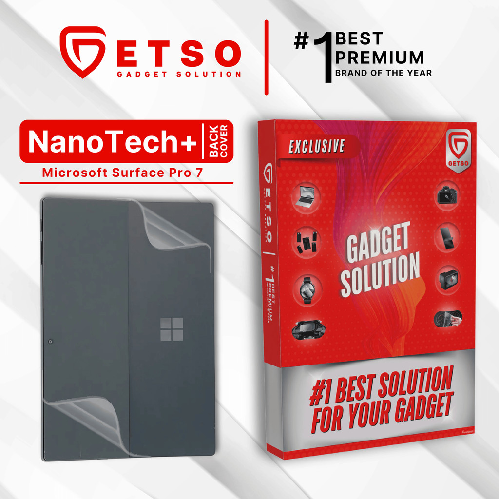 GETSO EPU BIO GENESIS Hydrogel for Microsoft Surface Pro 7 / Back Cover Guard (Nanotech+ 100% Recycl