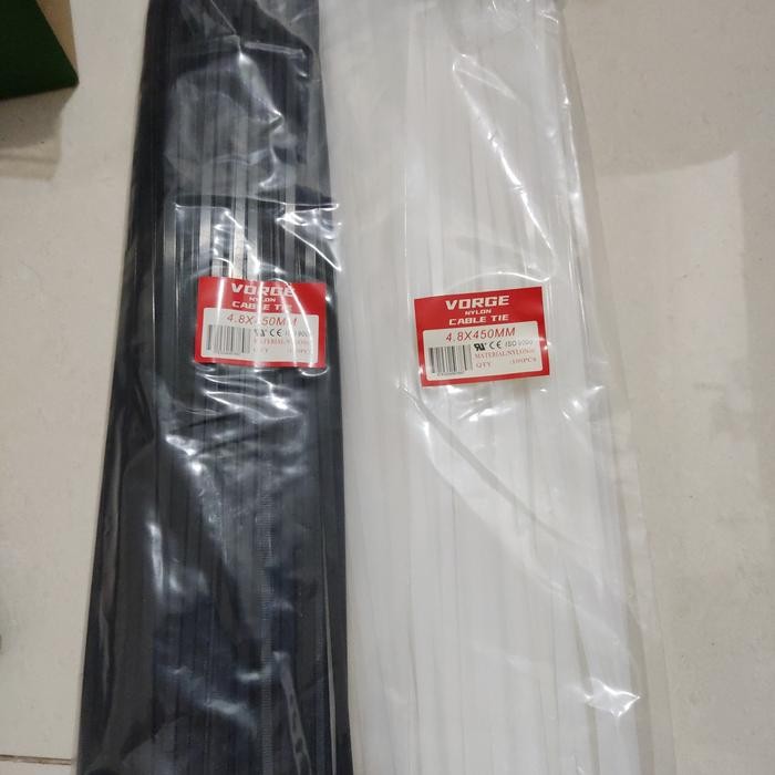 

Kabel Ties Cable Pengikat Vorge 4.8 X 450 Mm 4,8 X 45 Cm 45Cm 450Mm