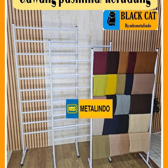 PREMIUM gawang pasmina kerudung full besi gantungan hijab display