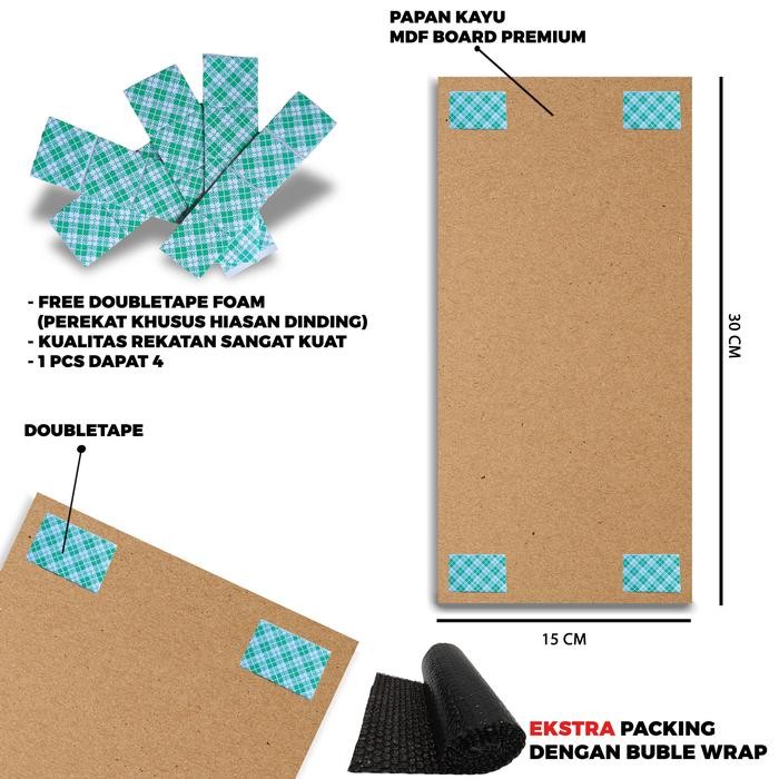 PREMIUM HIASAN DINDING GAMBAR IKAN KOI ( 15X30 CM ) WALL DECOR HIASAN DINDING KAMAR PAJANGAN RUANGAN