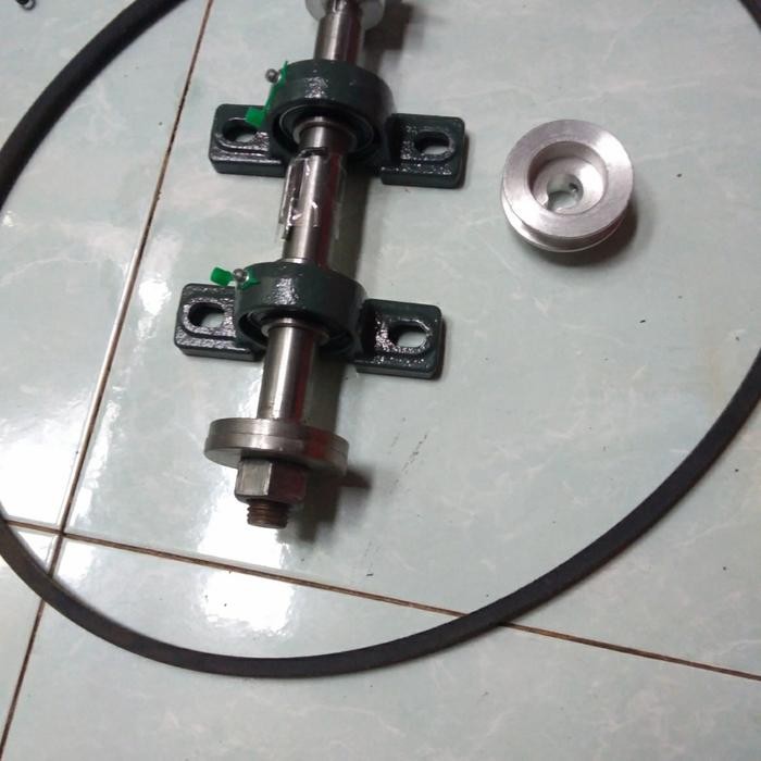 PREMIUM Rangkaian As Gergaji Serkel Meja 1 inch Lengkap