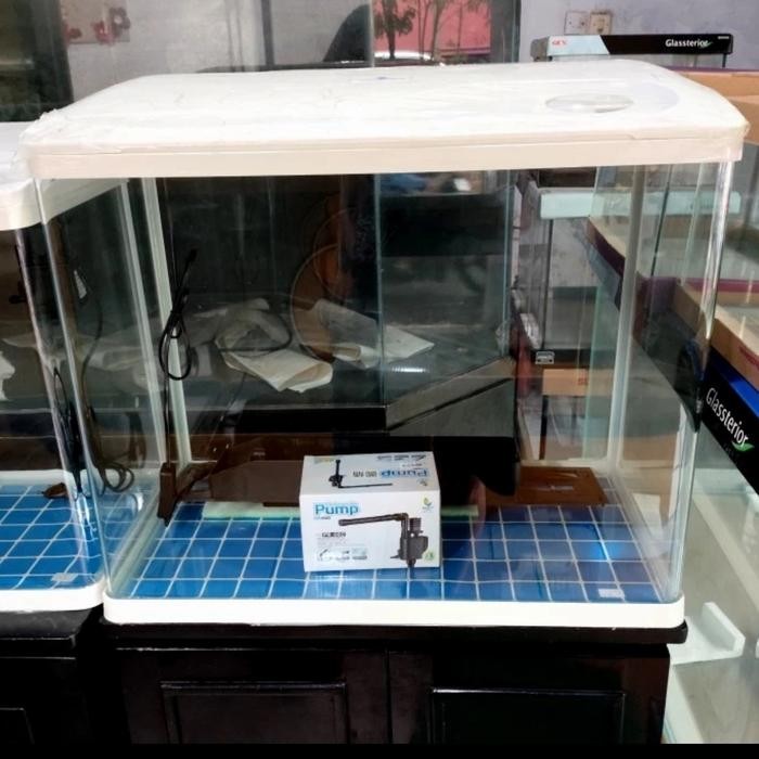 PREMIUM Aquarium Bending Full set 80cm (incl Lampu + Filter)