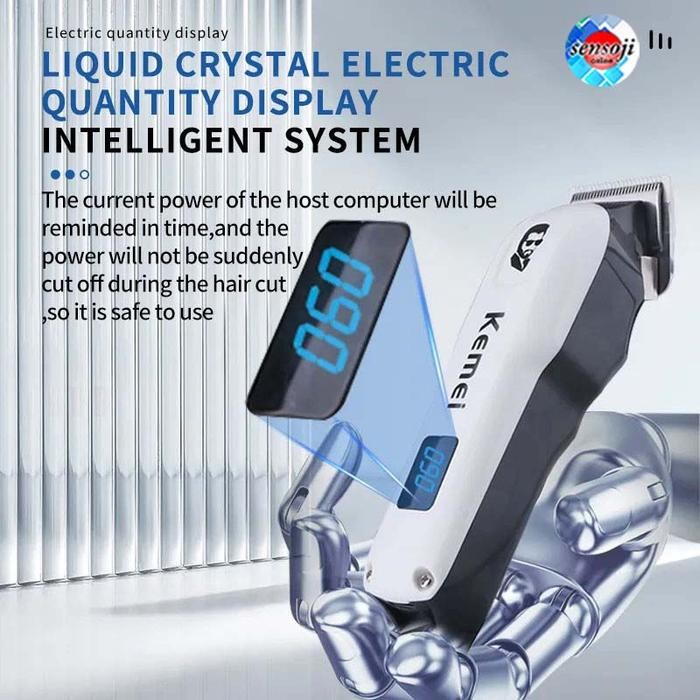 PREMIUM Mesin Cukur Rambut Kemei KM-232 Alat Cukur Rambut Kemei KM232 Charger