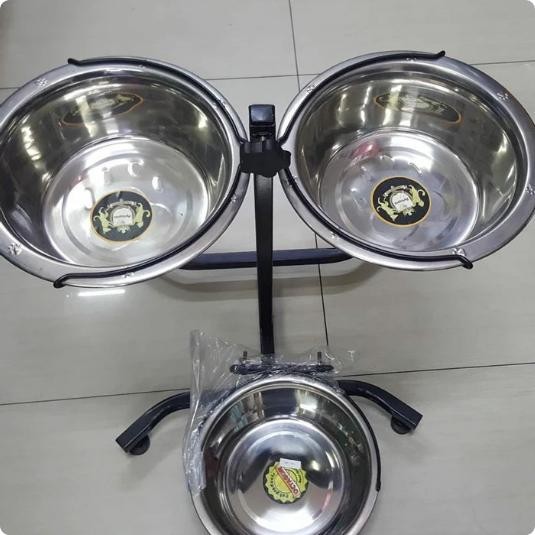 PREMIUM Tempat Makan Anjing Kucing Stand Makan Anjing Tiang Makan Anjing