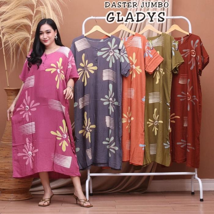 PREMIUM Daster Jumbo Ld 130cm Busui Kencana Ungu