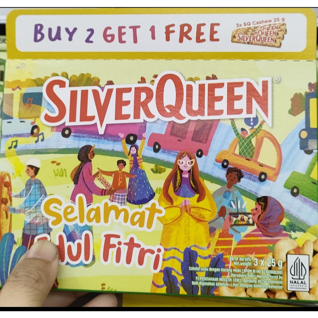 

Silverqueen mede lebaran idul Fitri 25gr x 3