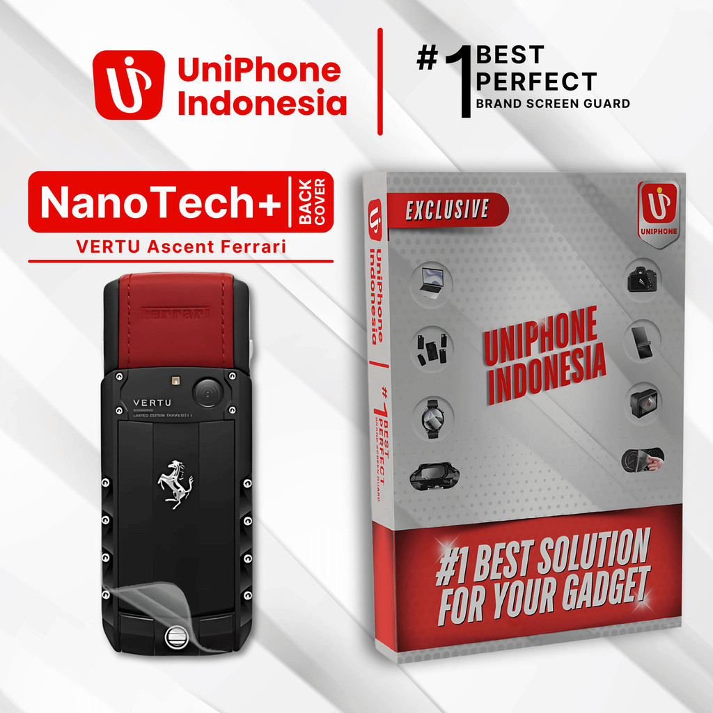 UniPhon EPU BIO GENESIS Hydrogel for Vertu Ascent Ferrari / Back Cover Guard (Nanotech+ 100% Recycle