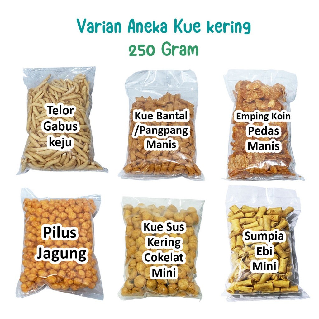 

taqtiqtuq Aneka Kacang dan Kue Kering Lebaran Kiloan Snack Kriuk Makanan Ringan Camilan Murah Banyak
