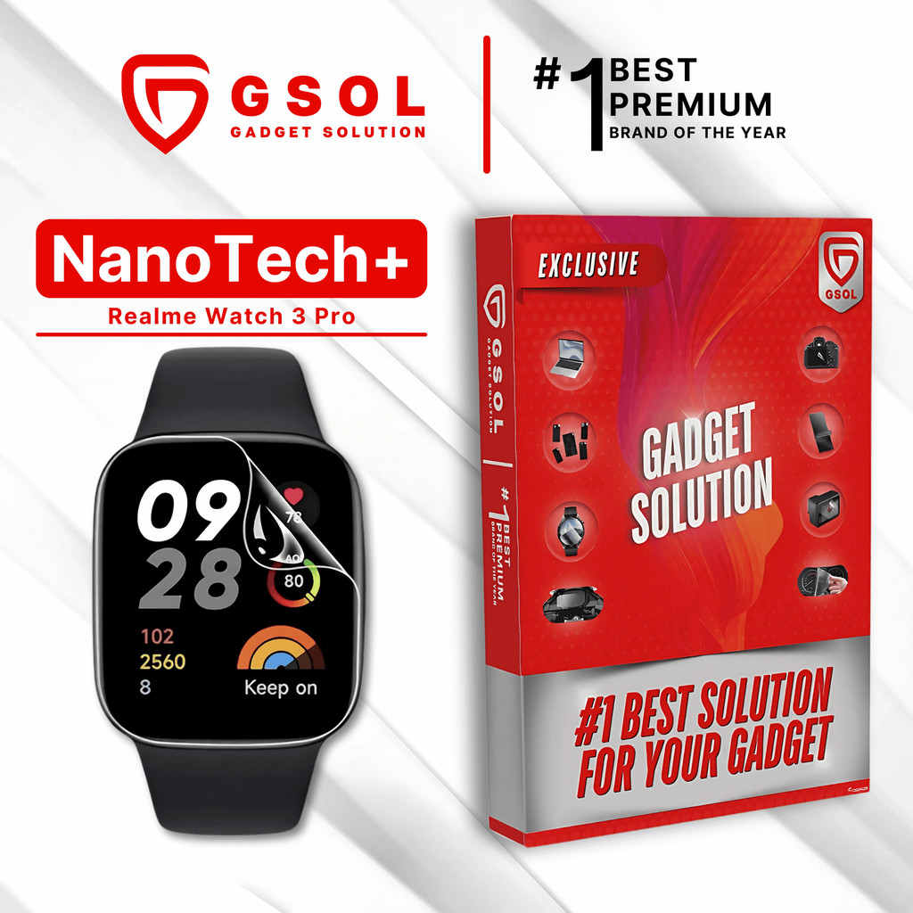 GSOL EPU BIO GENESIS Hydrogel for Realme Watch 3 Pro / Screen Guard (Nanotech+ 100% Recycle) Premium