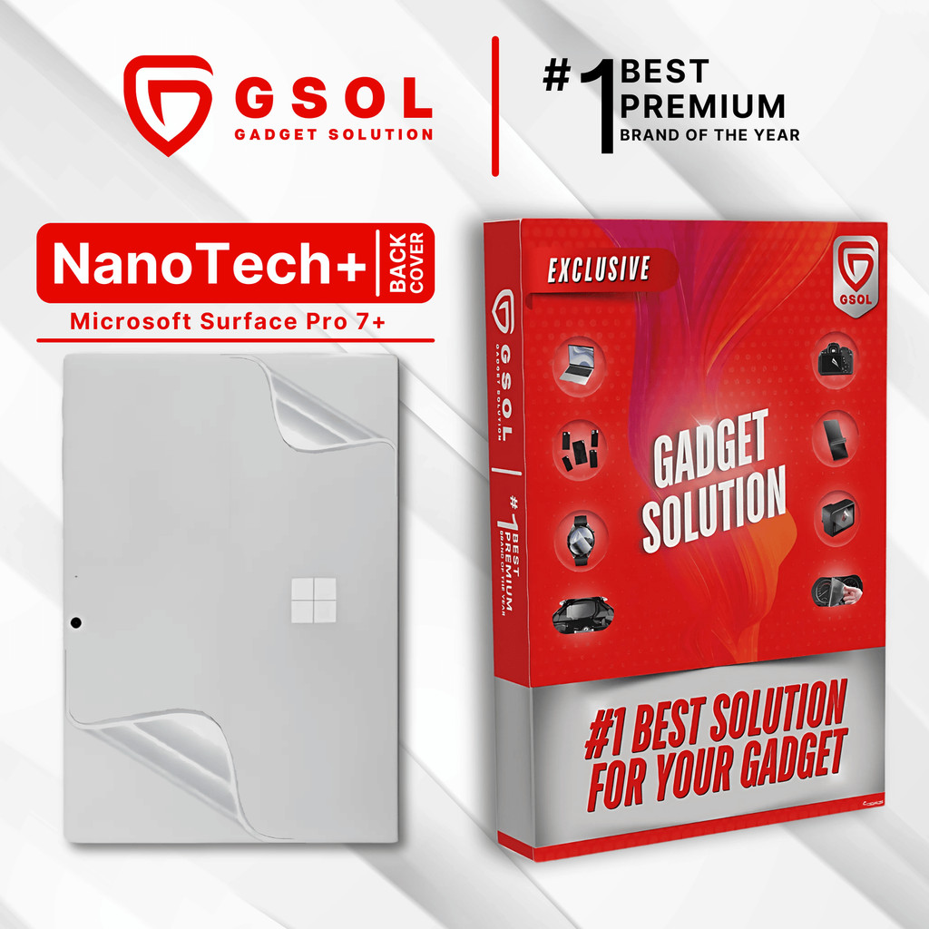 GSOL EPU BIO GENESIS Hydrogel for Microsoft Surface Pro 7+ / Back Cover Guard (Nanotech+ 100% Recycl