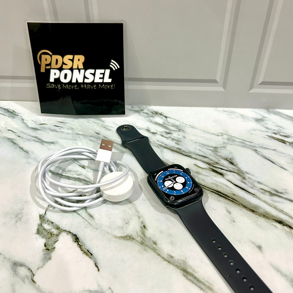 APPLE WATCH SERIES 7 45MM GPS MIDNIGHT UNIT DAN CHARGER