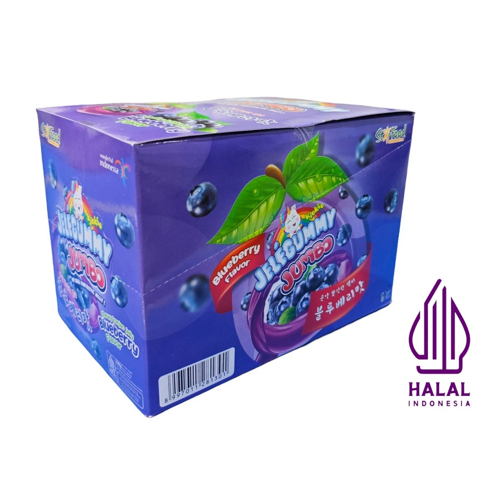 

[BOX ISI 24] Kiokio Jelegummy Jumbo Chewy Konjac Bluberry 35gr