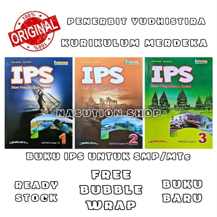 

TERBARU!!! BUKU IPS KELAS 1 2 3 / 7 8 9 SMP YUDHISTIRA KURIKULUM MERDEKA ORIGINAL READY