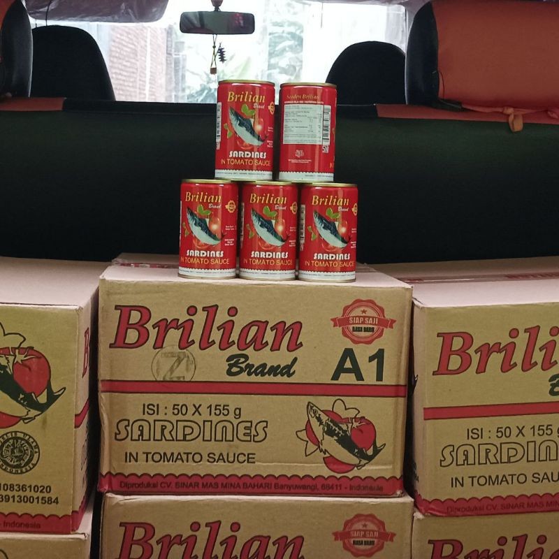 

CPR - Ikan Sarden Kaleng Brilian Murah 155gr per Karton Isi 50 kaleng Exp. Date Okt 2027