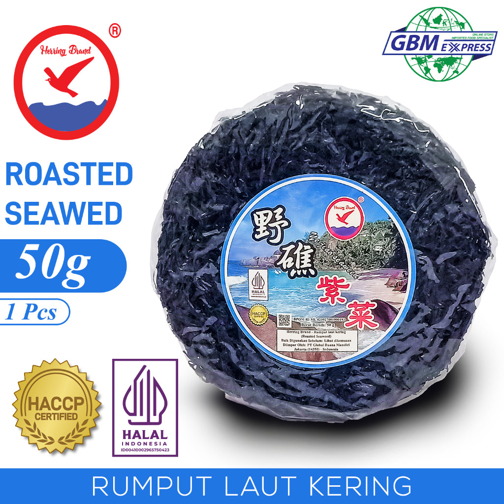 

Herring Brand Dried Seaweed Rumput Laut Bulat 50g