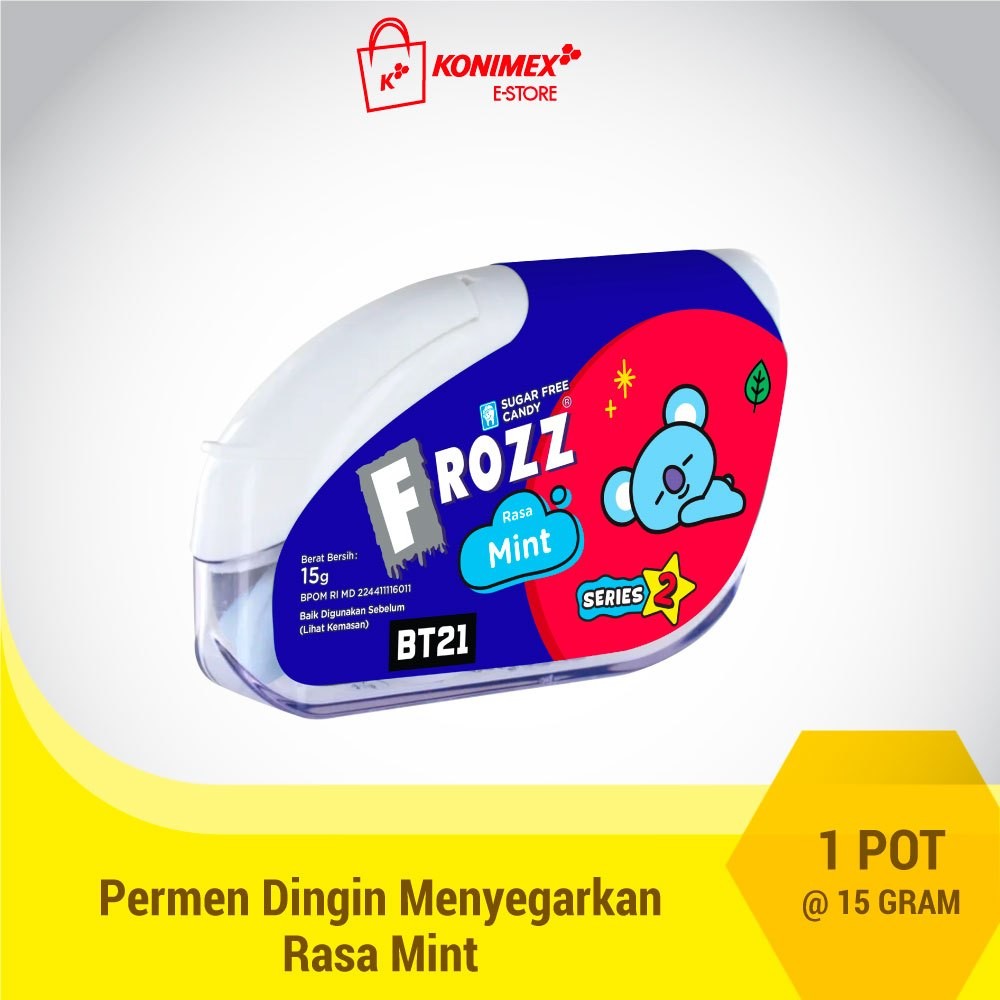 

FROZZ Mint permen bebas gula, rendah kalori & dingin menyegarkan