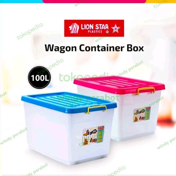 Terlaris Container Box Wagon 100 Liter Lion Star