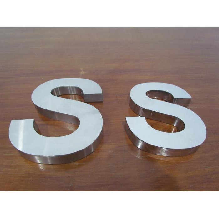 Paket Huruf Timbul Stainless Steel