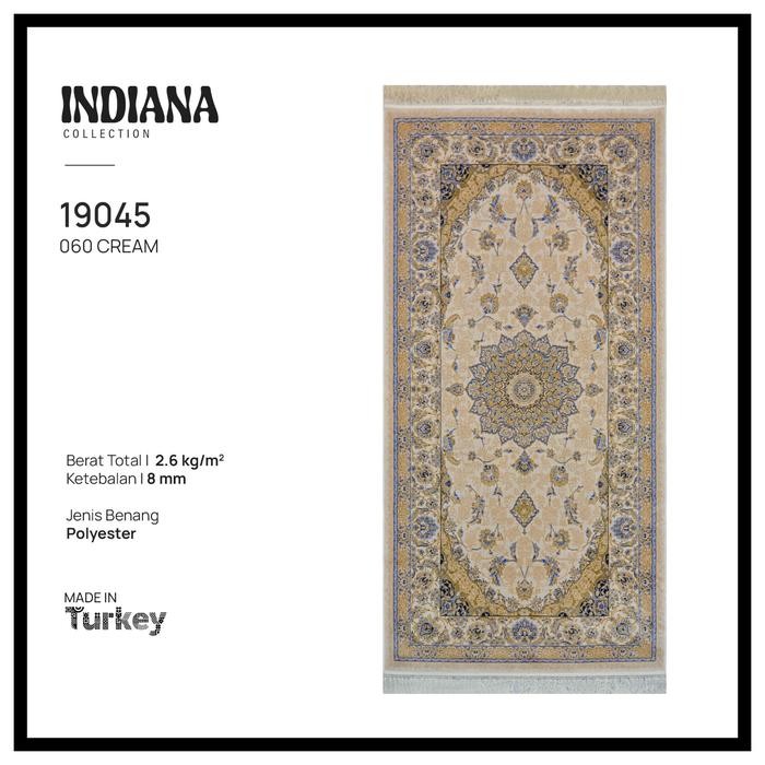 Karpet Lantai Permadani Tebal Premium Indiana 100X200 cm