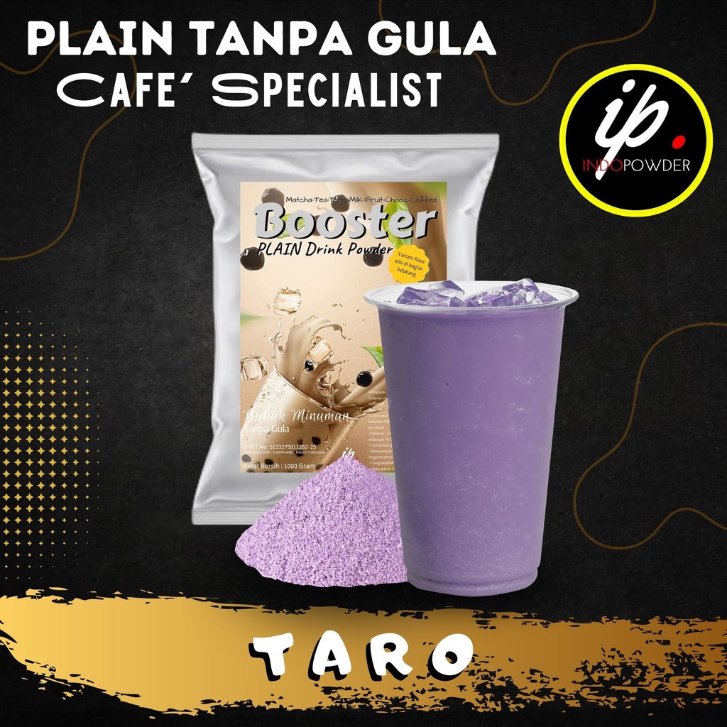 

IP Jakarta - Bubuk Minuman TANPA GULA / PLAIN Rasa TARO 1Kg Untuk Cafe, Resto & Usaha Minuman