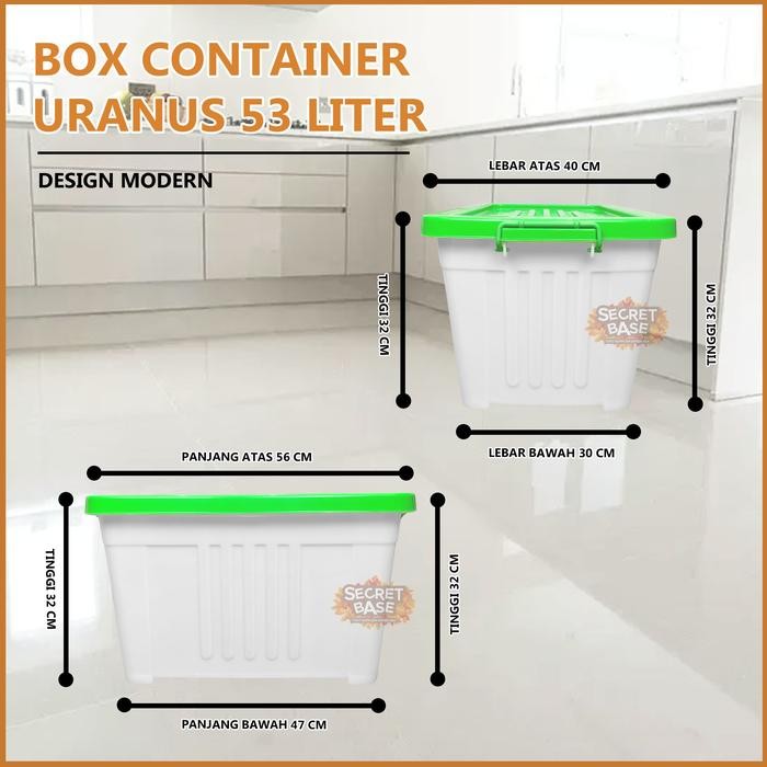 [] Box Container 53 Liter - Kontainer Box Plastik Jumbo / Box Besar Tempat Penyimpanan