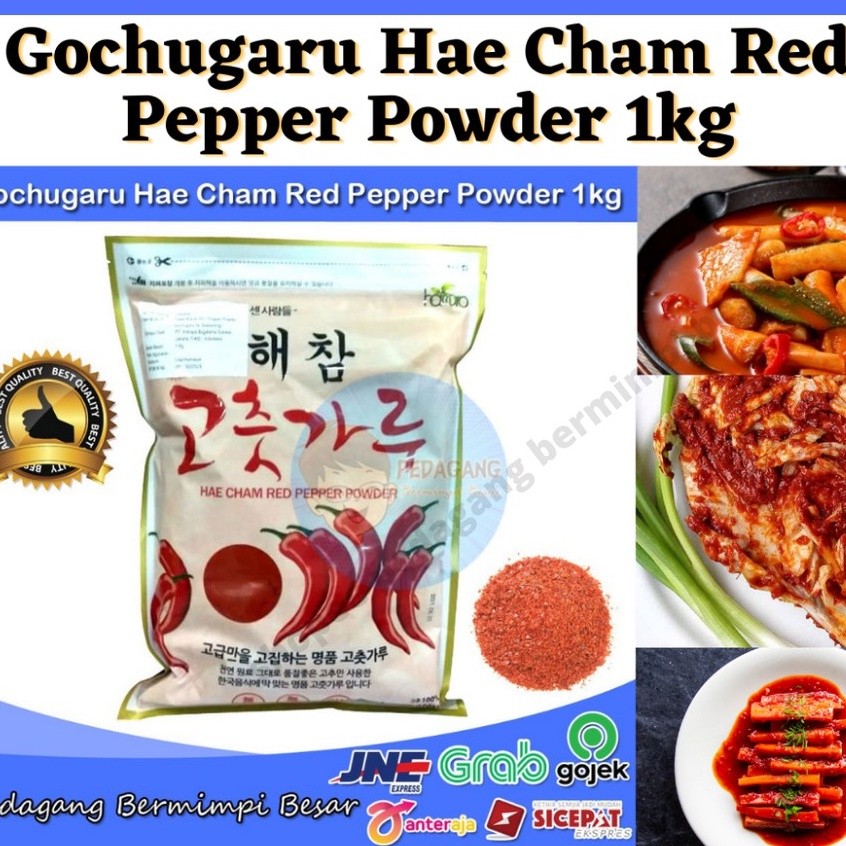 

Hae Cham Red Pepper Powder 1Kg / Gochugaru Gochukaru / Cabai Korea