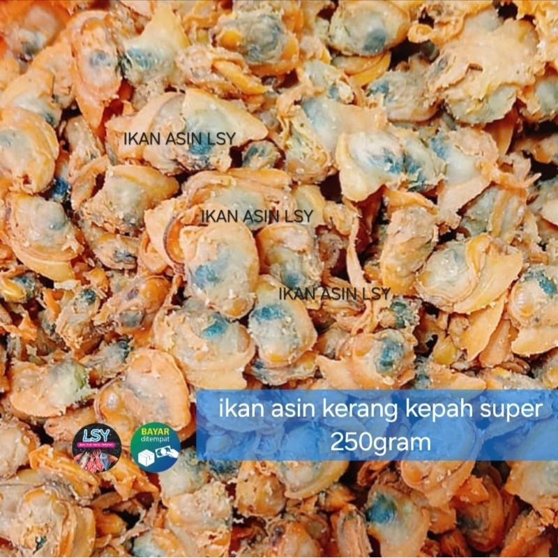 

ikan asin kerang kepah super 250gram