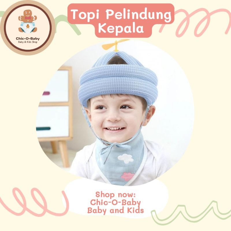 Topi Pelindung Kepala Bayi Toddler Baling Bambu / Helm Pelindung Anak / Baby Head Protector