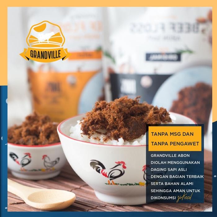 

JTTOP" GRANDVILLE ABON SAPI AYAM IKAN CRUNCHY ORIGINAL MAKANAN MPASI INSTAN SNACK ANAK NON MSG HALAL