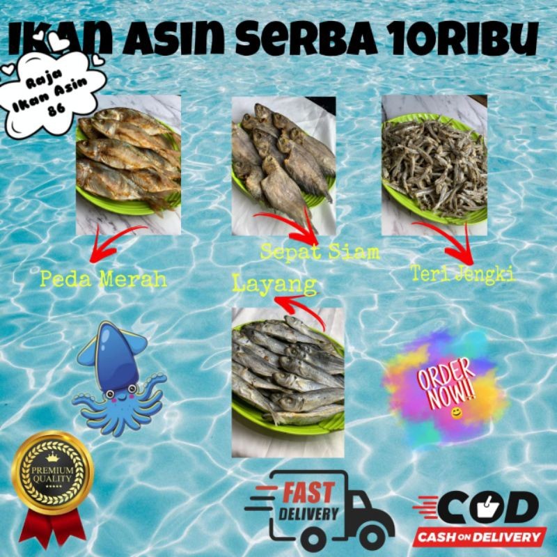 

[COD] IKAN ASIN SERBA RP 10.000 / IKAN ASIN KERING / IKAN ASIN MURAH