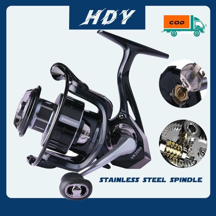 Terbaru Deukio Vk 2000-7000 Reel Pancing Logam Gulungan Pancing Putar 3+1Bb