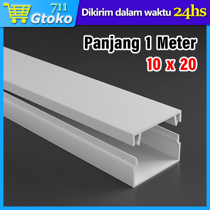 Kabel Duct Kabel Dak Cable Ducting Penutup Pelindung Kabel Tempel Dinding Lantai PVC Tray Kabel