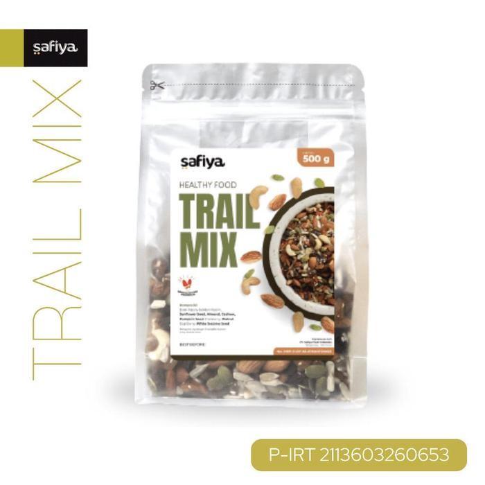 

JTTOP" TRAIL MIX SAFIYA 500 GR BERRY NUT AND SEED ORIGINAL CEMILAN SEHAT RASA