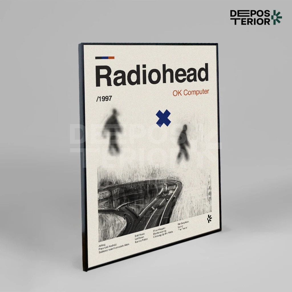 Poster Radiohead - Ok Computer Cover Album Frameblock