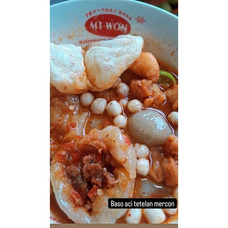 

Omahjajanan Baso Aci Kharisma / Telur Puyuh / Tetelan Mercon / Tulang Rangu / Ayam Suwir / Halal /