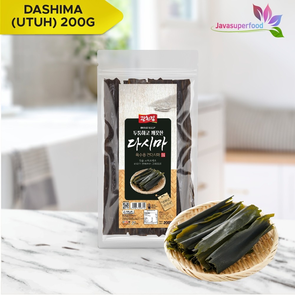 

Restokobar Kombu / Konbu / Dashima Utuh / Kelp Dashi / Rumput Laut Kaldu / Kuah Ramen / Dry Seaweed