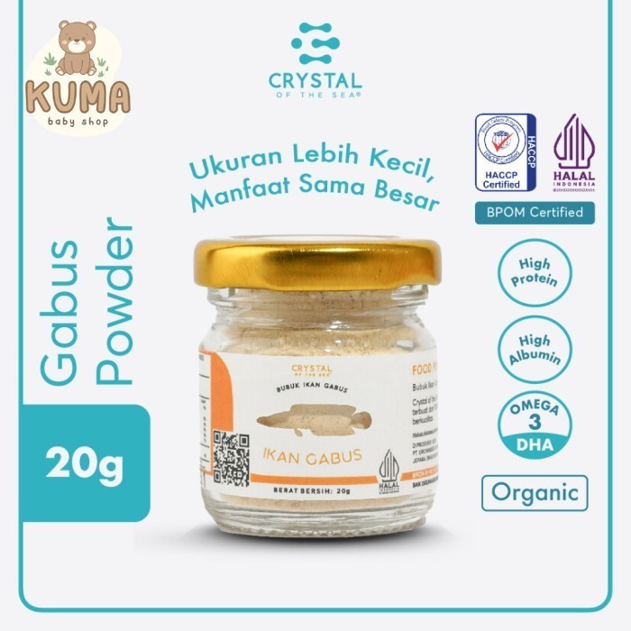

Omahjajanan Crystal Of The Sea Gabus Food Powder 20G / Bubuk Ikan Gabus