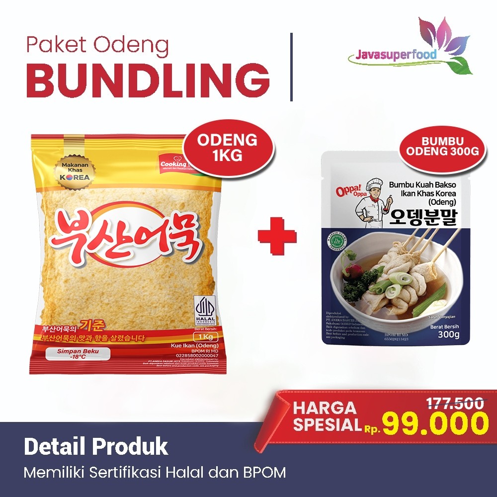 

Restokobar Paket Bundling Busan Eomuk 1Kg + Bumbu Odeng 300Gr