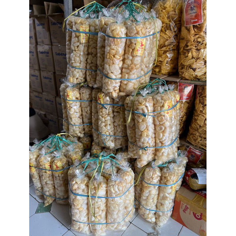 

Eumsig 1 Bal 160Gr Kerupuk Kulit Sapi Asli Merek Elang
