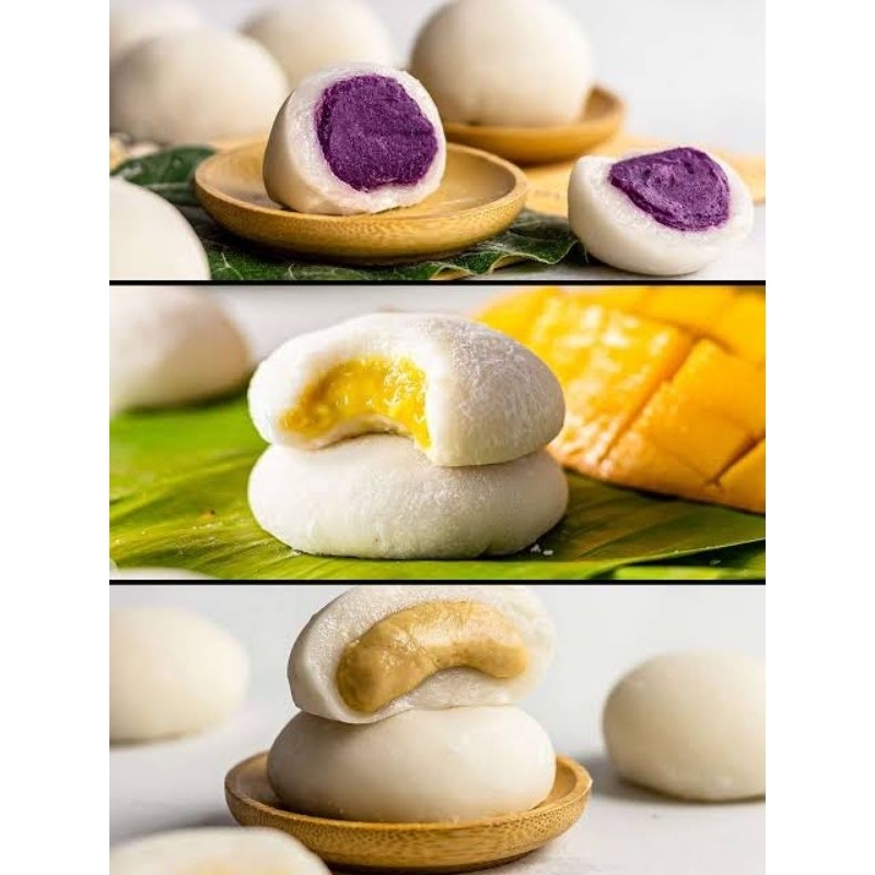 

Eumsig Mochi Filling Isian Paste Pasta Pandan Durian Tausa Talas Moci Matcha Red Bean Nastar Padat
