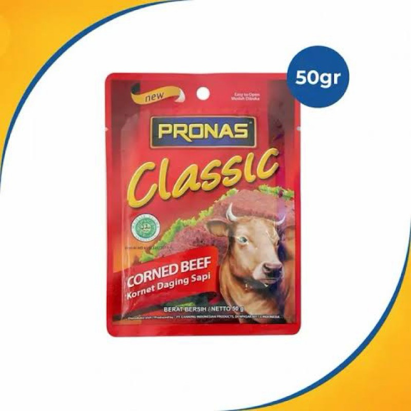 

Sega Tungtung Pronas Kornet Sapi / Kornet Sapi / Kornet Daging Ayam Belfoods / Uenak Kornet Belfoods